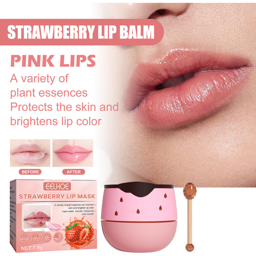 EELHOE Lip Mask Lightening Lip Lines, Hydrating, Moisturizing, Removing Dead Skin, Anti-Freezing And Cracking, Non-Greasy And Easy To Absorb Lip Balm