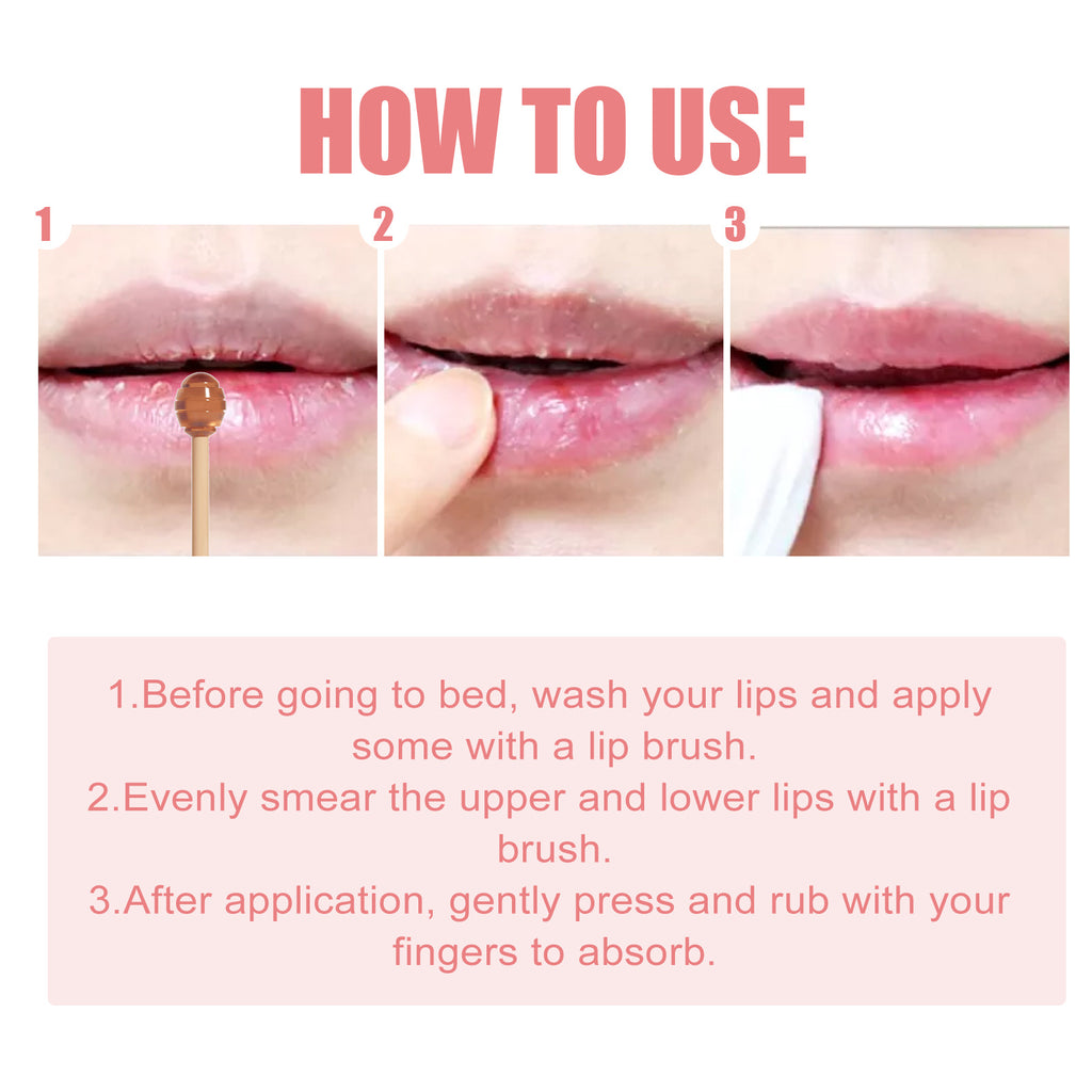 EELHOE Lip Mask Lightening Lip Lines, Hydrating, Moisturizing, Removing Dead Skin, Anti-Freezing And Cracking, Non-Greasy And Easy To Absorb Lip Balm