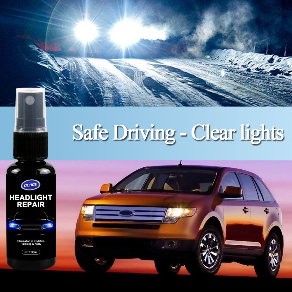OUHOE Car Lamp Repair Spray (10ml) Car Headlamp Cover Scratch Polishing Car Headlamp Repair And Refurbishment Repair Agent