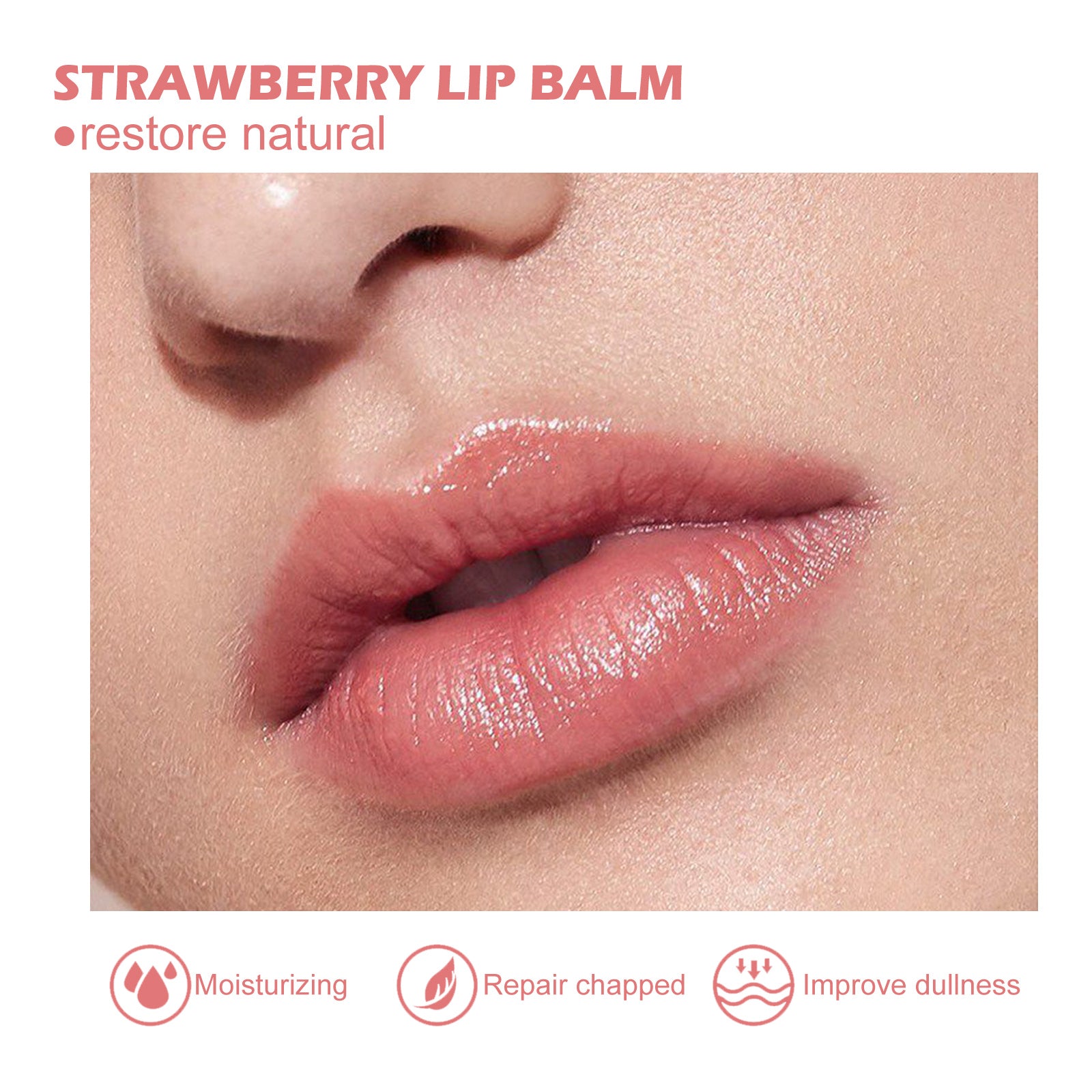 EELHOE Lip Mask Lightening Lip Lines, Hydrating, Moisturizing, Removing Dead Skin, Anti-Freezing And Cracking, Non-Greasy And Easy To Absorb Lip Balm