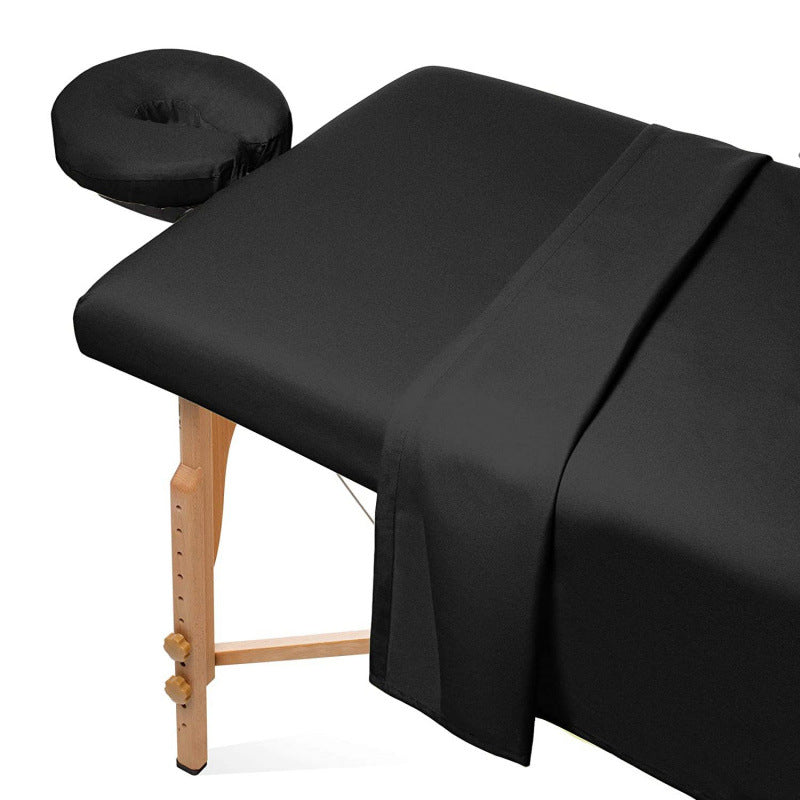 3-Piece Massage Table Sheet Set – Solid Color, Washable & Durable