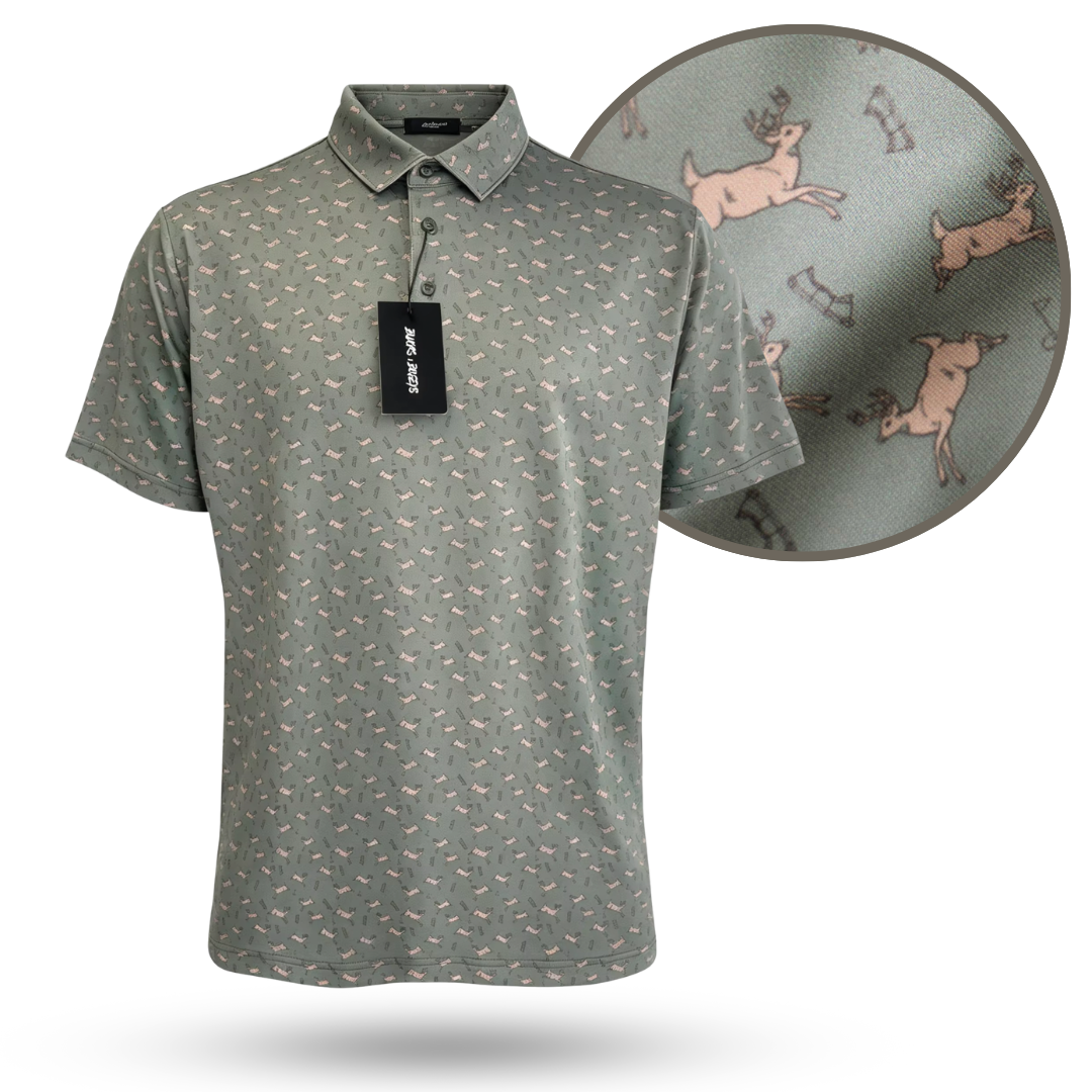 "Bows & Bucks" Golf Polo